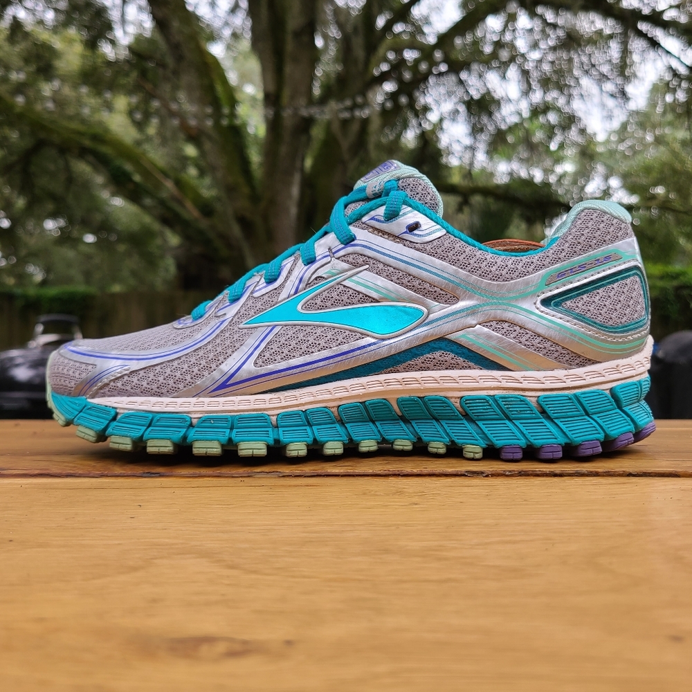 Brooks Adrenaline GTS 16 Silver Teal Woman's 8